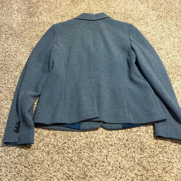 Talbots Microcheck Two Button Blazer- 8 - Picture 3 of 6